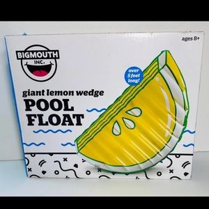 Giant Lemon Wedge Pool Float Beach Raft
